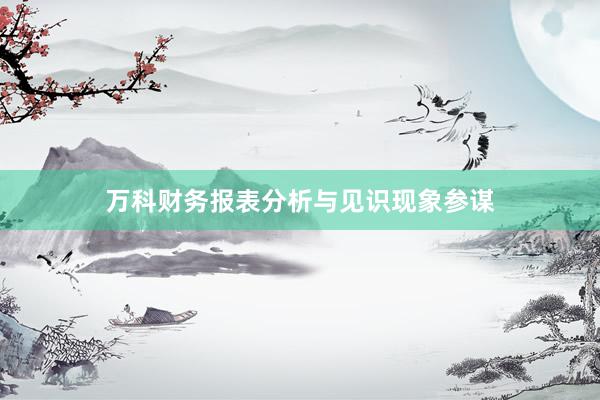 万科财务报表分析与见识现象参谋